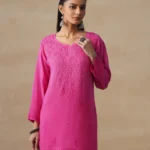 Vibha Ombre Chikankari Short Top
