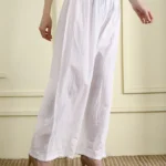 White Chikankari Sharara Bottom